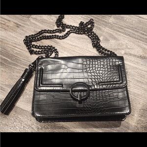 Aldo‎ Black Crossbody Bag with Chain Strap